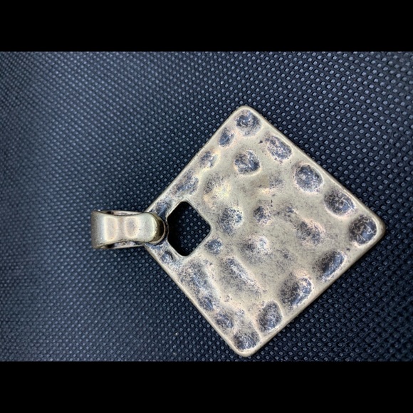 Premier Design Diamond Shaped Metal Necklace Pendant - Picture 5 of 6